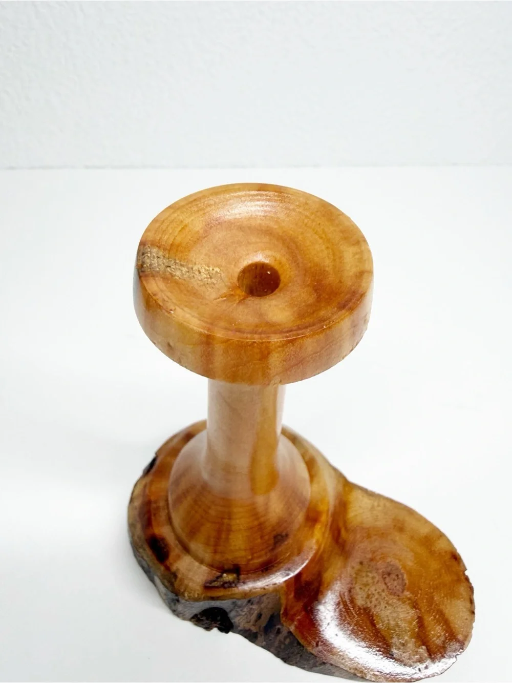 Handcrafted Wood Spindle Bud Vases